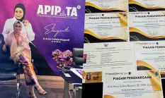 Inovasi APIP TA meraih enam penghargaan, Inspektur Kota Makassar menyampaikan apresiasi kepada BPKP dan KPK RI.