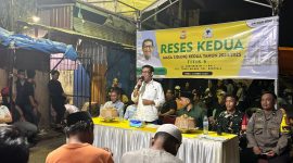 Anggota DPRD Kota Makassar dari Fraksi Golkar, Muhamamd Yulianto Badwi melaksanakan reses kedua masa persidangan kedua tahun 2025 di Jl. Mentimun. (FOTO:ist)