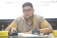 Ketua Komisi A DPRD Kota Makassar, A. Pahlevi memimpin RDP di Komisi A DPRD Kota Makassar. (FOTO:Abay)