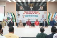 Walikota Makassar, Munafri Arifuddin menghadiri Muskorkotlub KONI Makassar. (FOTO:ist)