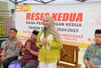 Anggota DPRD Kota Makassar dari Partai HANURA, Irmawati Sila melaksanakan Reses Kedua Masa Persidangan Kedua Tahun 2025 di Jl. Andi Tonro Lorong 1. (FOTO:ist)