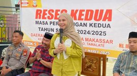 Anggota DPRD Kota Makassar dari Partai HANURA, Irmawati Sila melaksanakan Reses Kedua Masa Persidangan Kedua Tahun 2025 di Jl. Andi Tonro Lorong 1. (FOTO:ist)