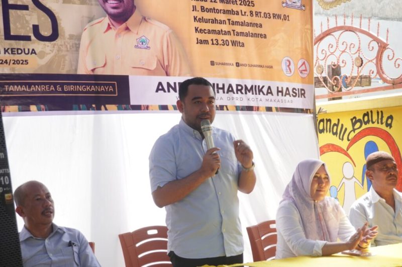 Wakil Ketua DPRD Kota Makassar, Suharmika menyelesaikan kewajibannya melaksanakan Resesnya di masa persidangan kedua ini. (FOTO:ist)