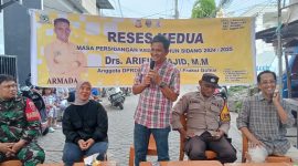 Anggota DPRD Fraksi Golkar Kota Makassar, Arifin Majid melaksanakan reses kedua masa persidangan keduanya di tahun 2925. (Foto:ist)