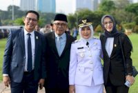 Ketua DPRD Kota Makassar, Supratman turut menghadiri pelantikan Walikota Makassar, Munafri Arifuddin dan Wakil Walikota Makassar, Aliyah Mustika Ilham di Jakarta.