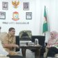 Ketua Fraksi PDIP DPRD Makassar, Andi Suhada Sappaile  bersama Frakasi PDIP bertemu Wali Kota Makassar, Munafri Arifuddin mendukung program yang ada di Pemerintah Kota.(FOTO:ist)