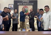 Ketua DPRD Kota Makassar, Supratman menerima kunjungan PN di DPRD Kota Makassar.