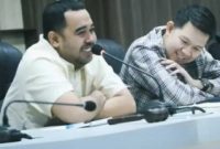 Wakil Ketua DPRD Kota Makassar, Suharmika dan Eric Horas memimpin Rapat Koordinasi dan Konsultasi di Ruang Banggar DPRD Kota Makassar. (FOTO:ist)