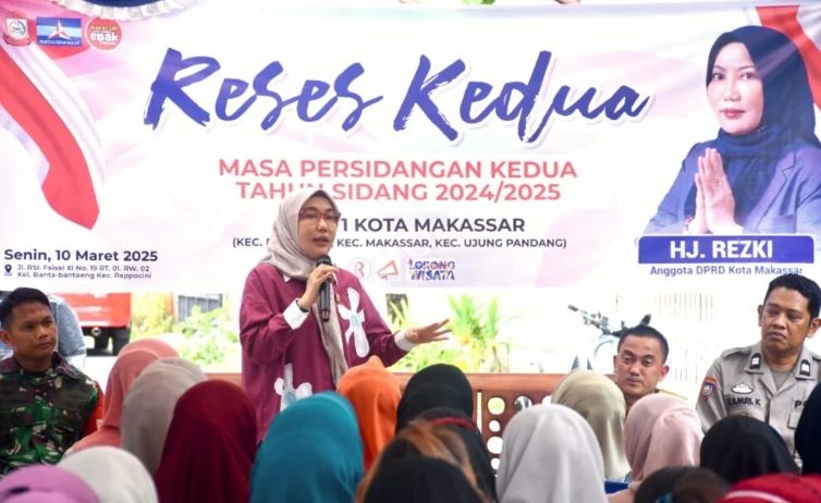 Anggota DPRD Kota Makassar dari Partai Demokrat, Hj. Rezki melaksanakan reses kedua masa sidang kedua tahun 2025 di Banta-Bantaeng. (FOTO:ist)