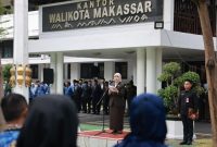 Dalam rangka memperingati Hari Kebangkitan Nasional yang jatuh pada 20 Mei 2025, Wakil Wali Kota Makassar, Aliyah Mustika Ilham, mengajak seluruh Aparatur Sipil Negara (ASN) di lingkungan Pemkot Makassar untuk memperkuat semangat kebersamaan dan solidaritas. (FOTO:HUMAS PEMKOT)