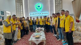 Bakal calon ketua DPW Golkar, Ketua DPD II Golkar Makassar, Munafri Arifuddin kian aktif melakukan konsolidasi dengan pengurus daerah. (FOTO:IST)