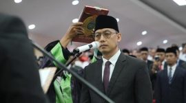 prosesi pelantikan yang berlangsung khidmat di Balai Kota Makassar pada Rabu (28/5/2025), Wali Kota Munafri Arifuddin secara resmi melantik Dr. Andi Zulkifli Nanda sebagai Sekda. (FOTO:IST)