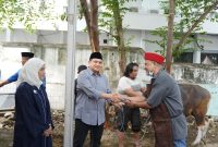 Pada Kamis, 6 Juni 2025, kegiatan penyembelihan hewan kurban digelar di lingkungan Balai Kota Makassar, dengan dihadiri oleh jajaran pimpinan, termasuk Wali Kota, Wakil Wali Kota, dan Sekretaris Daerah.(FOTO:HUMAS PEMKOT)