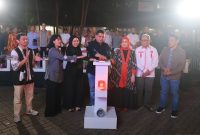 Wakil Ketua DPRD Kota Makassar, Andi Suharmika Hasir, menghadiri peluncuran resmi Makassar Creative Hub (MCH) yang digelar Sabtu malam, 21 Juni 2025, di Anjungan Bugis Pantai Losari. (FOTO:HUMAS PEMKOT)