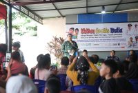 Wali Kota Makassar, Munafri Arifuddin menghadiri kegiatan sunatan massal gratis yang digelar di Kelurahan Banta-Bantaeng, Kecamatan Rappocini, pada Rabu (26/6/2025). (FOTO:HUMAS PEMKOT)