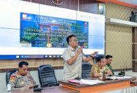 Plt. Direktur Utama Perumda Pasar Makassar Raya menghadiri Rapat Koordinasi terkait pendataan dan penertiban pedagang di sepanjang Jl. Sawi dan Jl. Labu, Kecamatan Bontoala, Kota Makassar, pada Selasa (24/6/2025). (FOTO:HUMAS)