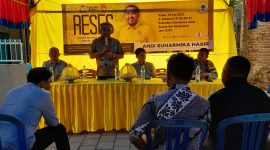 Wakil Ketua DPRD Kota Makassar, Andi Suharmika Hasir kembali turun langsung ke tengah masyarakat dalam kegiatan reses yang digelar di Jalan Sahabat, RW 007 RT 002, Kelurahan Tamalanrea Indah, Kecamatan Tamalanrea, Kamis (19/6/2025). (FOTO:REDAKSI)