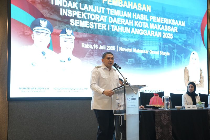 Wali Kota Makassar, Munafri Arifuddin, menegaskan komitmennya untuk memperbaiki tata kelola pemerintahan secara menyeluruh.(FOTO:HUMAS PEMKOT)