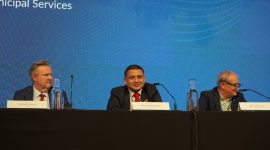 Wali Kota Makassar, Munafri Arifuddin, menjadi sorotan dalam ajang World Cities Summit Mayors Forum 2025 yang digelar di Vienna, Austria, pada 3 Juli 2025.(FOTO:HUMAS PEMKOT)