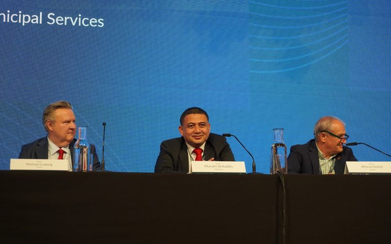 Wali Kota Makassar, Munafri Arifuddin, menjadi sorotan dalam ajang World Cities Summit Mayors Forum 2025 yang digelar di Vienna, Austria, pada 3 Juli 2025.(FOTO:HUMAS PEMKOT)