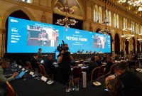 Walikota Makassar, Munafri Arifuddin, menutup partisipasinya dalam World Cities Summit Mayors Forum 2025 yang berlangsung di Vienna, Austria.(FOTO:HUMAS PEMKOT)