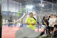 Peresmian Top Spin Arena Makassar yang dirangkaikan dengan pembukaan Kasih Keras Private Padel Tournament pada Sabtu, 12 Juli 2025, menjadi bukti nyata tumbuhnya minat terhadap olahraga ini, terutama di kalangan anak muda.(FOTO:HUMAS PEMKOT)