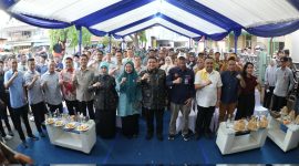 Wakil Ketua DPRD Kota Makassar, A. Suharmika, turut mendampingi Wali Kota Munafri Arifuddin dalam peluncuran sistem tersebut pada 29 Juli 2025.(FOTO:HUMAS PEMKOT)