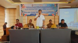 Anggota DPRD Kota Makassar dari Fraksi Partai NasDem, Andi Odhika Cakra Satriawan, melaksanakan kegiatan Sosialisasi Peraturan Daerah (Sosper) bersama pemerintah daerah dengan tema Perda Kota Makassar Nomor 1 Tahun 2024 tentang Pajak dan Retribusi Daerah.(FOTO:REDAKSI)