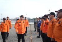 Apel Gabungan Kesiapsiagaan Terhadap Bencana 2025 yang dipimpin langsung oleh Wali Kota Makassar, Munafri Arifuddin  digelar di kawasan MNEK Centre Point of Indonesia (CPI) pada Selasa, 7 Oktober 2025, oleh BPBD Kota Makassar.(FOTO:HUMAS PEMKOT)