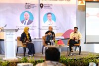 Dinas Komunikasi dan Informatika (Kominfo) Kota Makassar menggelar Sosialisasi Sistem Penghubung Layanan Pemerintah Daerah (SPLP) di Hotel Novotel Makassar, Kamis (9/10/2025).(FOTO:IST)