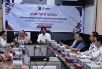 Badan Pendapatan Daerah (Bapenda) Kota Makassar bekerja sama dengan Fakultas Ilmu Sosial dan Ilmu Politik (FISIP) Universitas Hasanuddin menggelar seminar akhir hasil Survei Indeks Kepuasan Masyarakat (IKM).(foto:IST)
