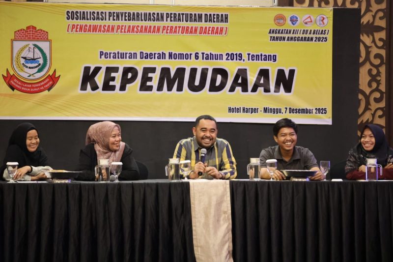 Andi Suharmika Teguhkan Peran Pemuda Sebagai Penggerak Masa Depan Kota Makassar. FOTO:REDAKSI